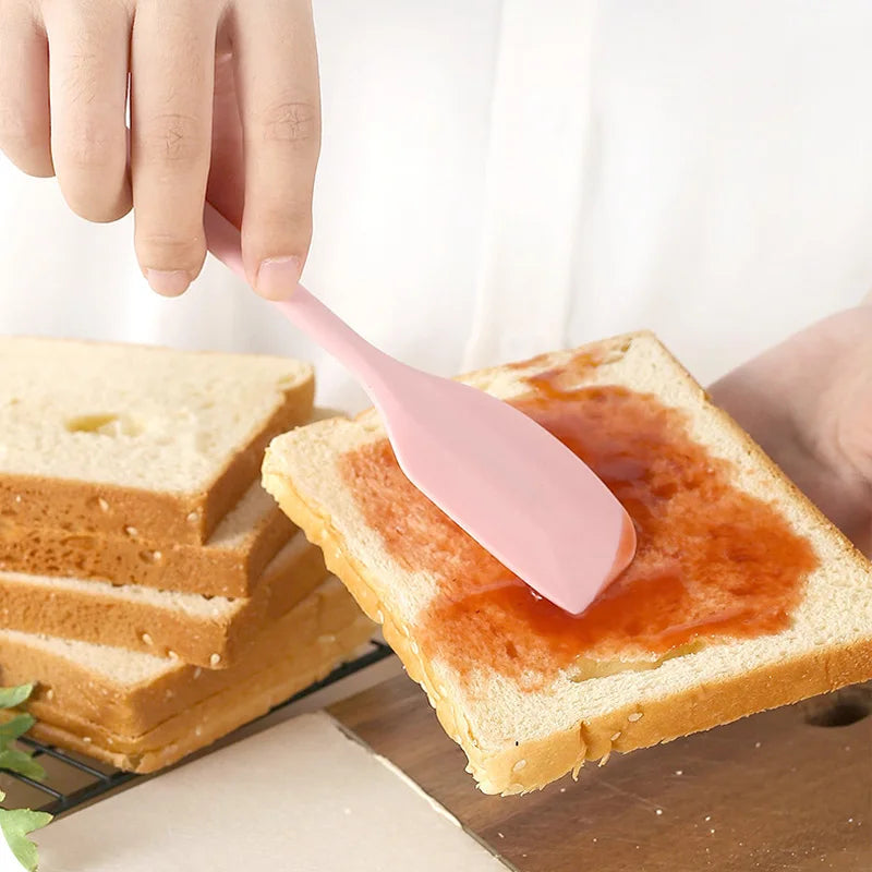 Silikon krem spatula Yapışmaz tereyağı spatula Isıya dayanıklı mutfak pişirme aletleri DIY kek pişirme aletleri