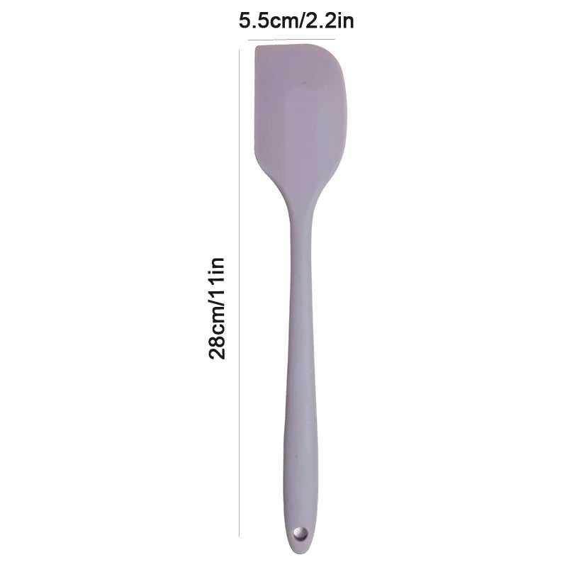 Silikon krem spatula Yapışmaz tereyağı spatula Isıya dayanıklı mutfak pişirme aletleri DIY kek pişirme aletleri