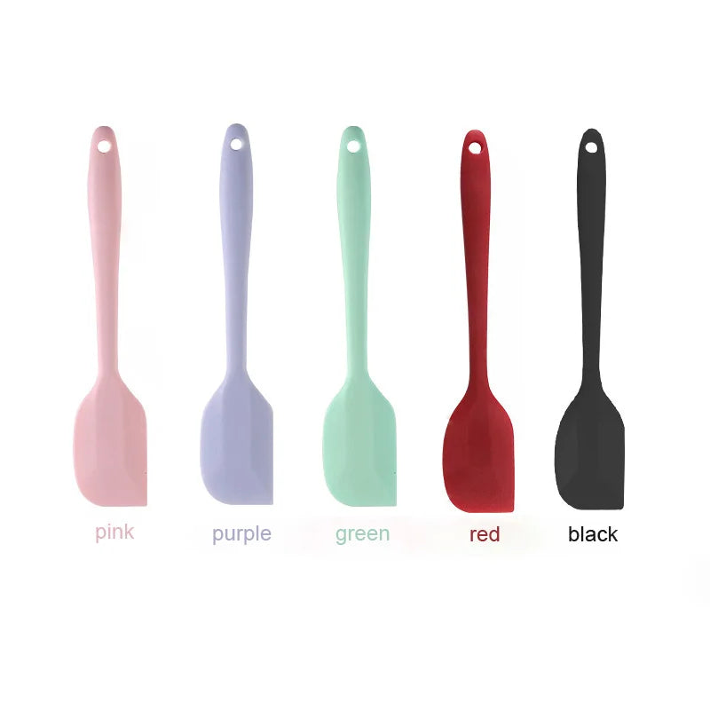 Silikon krem spatula Yapışmaz tereyağı spatula Isıya dayanıklı mutfak pişirme aletleri DIY kek pişirme aletleri
