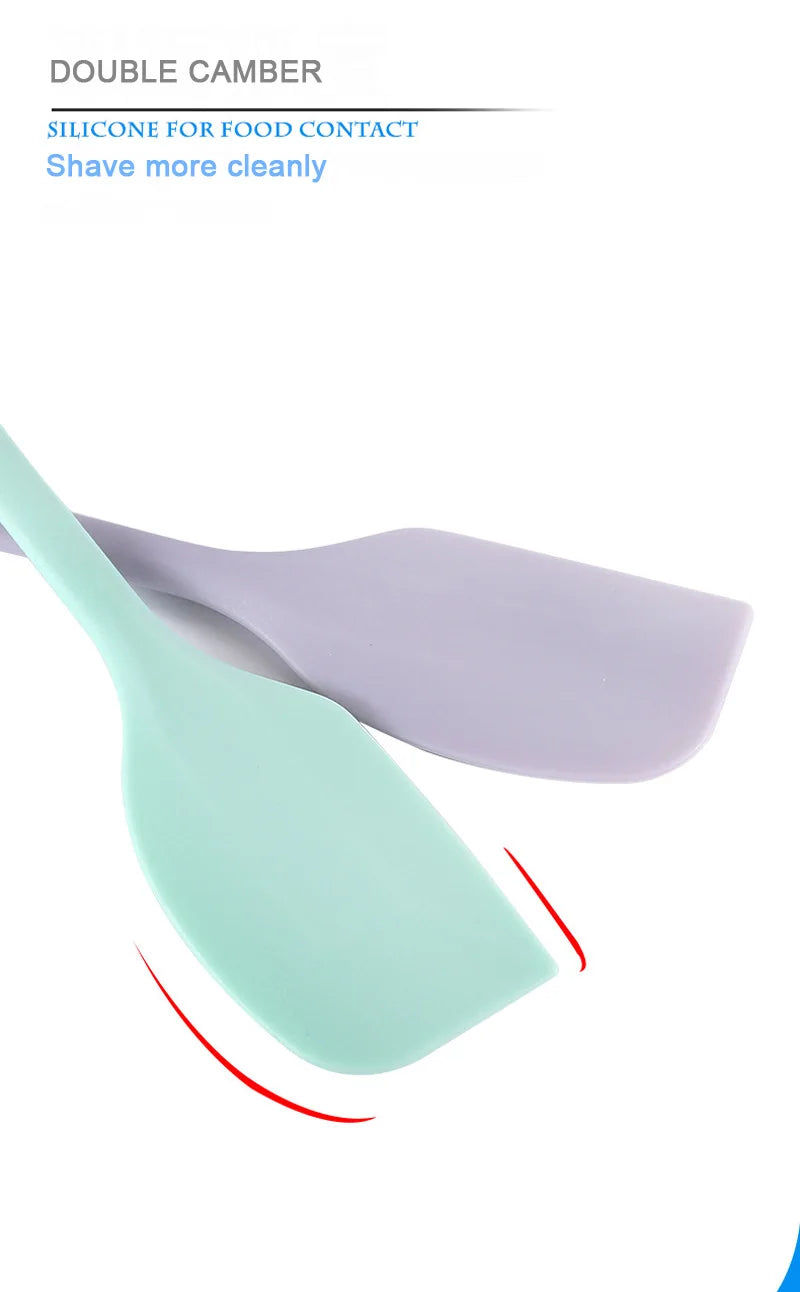 Silikon krem spatula Yapışmaz tereyağı spatula Isıya dayanıklı mutfak pişirme aletleri DIY kek pişirme aletleri