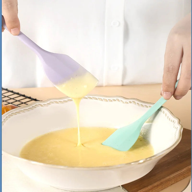 Silikon krem spatula Yapışmaz tereyağı spatula Isıya dayanıklı mutfak pişirme aletleri DIY kek pişirme aletleri